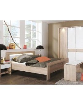 Teaser Foto WIEMANN Schlafzimmer Donna Eiche sägerauh Nachbildung 180x200