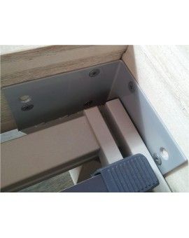 HASENA Stauraumbett Otello Buche weiß deckend Stoff anthrazit 140x200, 