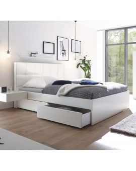 Produktabbildung HASENA Stauraumbett Otello weiß deckend Kunstleder white 160x200