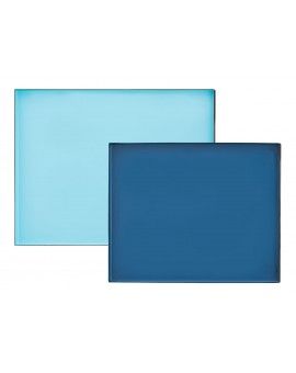 Nachttisch Beistelltisch Metallgestell mit Emaille türkis blau 2er Set