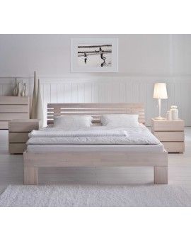 HASENA Wood Line Bett Buche weiß Kopfteil Litto Füße Massa 20 180x200
