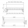 HASENA Trento Bett Ancona Eiche bianco massiv 100x200