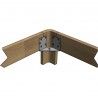 HASENA Komfortbett Lisiano 30 extra hoch Eiche cognac 120x200