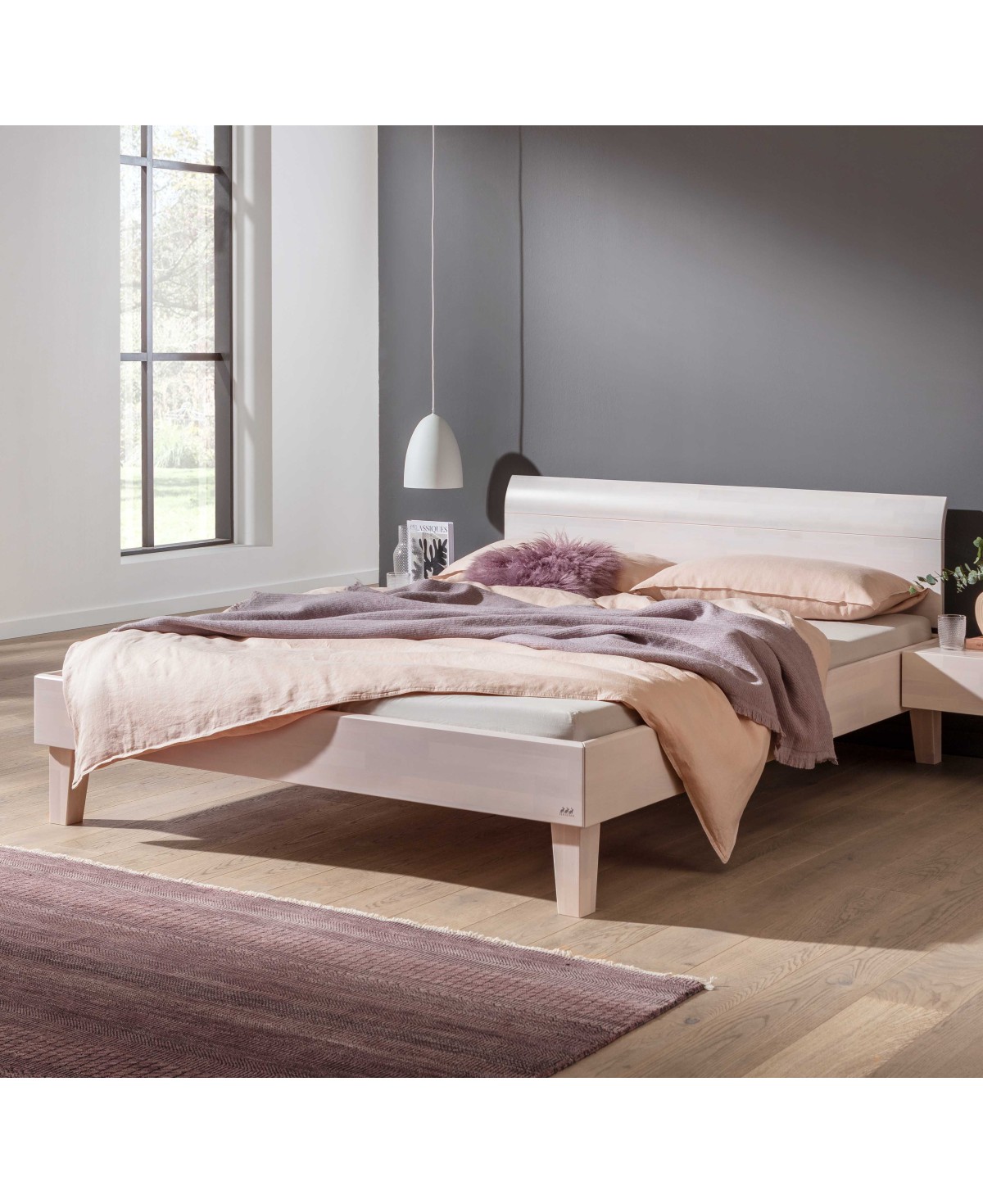 HASENA Wood Line Bett Premium 18 Juve 20 Buche weiß 200x200