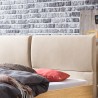 HASENA Massivholzbett Matteo 25 Eiche bright Kopfteil beige 160x200
