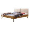 HASENA Massivholzbett Matteo 25 Wildeiche Kopfteil beige 160x200