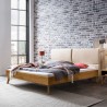 HASENA Massivholzbett Matteo 25 Wildeiche Kopfteil beige 160x200