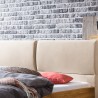 HASENA Massivholzbett Matteo 25 Wildeiche Kopfteil beige 160x200