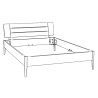 HASENA Lounge Bett Busseto weiß deckend 140x220