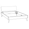 HASENA Lounge Designbett Caluso Wildbuche natur 140x220