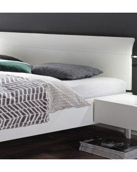 Teaser Foto HASENA Fine Line Bett Syma 18 Füße Xylo weiß deckend 140x200