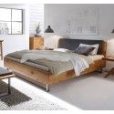 Hasena Oak Wild Wildeiche Bett Cadro 23 Indus Kopfteil Sion 140x200