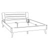 HASENA Lounge Bett Rubiera Wildbuche natur 180x210