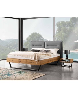 Teaser Foto HASENA Bergamo Bett Marisa 25 Wildeiche mit hohem Kopfteil 180x200