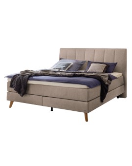 Teaser Foto HASENA Boxspringbett Fernanda Stoff sand Holz Eiche bright 200x200