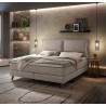 HASENA Boxspringbett Ricarda mit Kissen light grey Holz Eiche bright 140x200