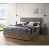 HASENA Stauraum Boxspringbett Pedrosa grey Holz Eiche bright 160x200