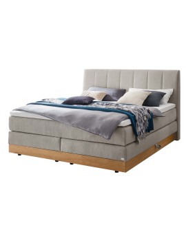 Teaser Foto HASENA Stauraum Boxspringbett Pedrosa light grey Holz Eiche bright 160x200