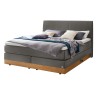 HASENA Stauraum Boxspringbett Pedrosa steel Holz Eiche bright 180x200