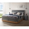 HASENA Stauraum Boxspringbett Pedrosa steel Holz Eiche bright 160x200