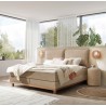 HASENA Boxspringbett Zamora mit Kissen sand Holz Eiche bright 180x200