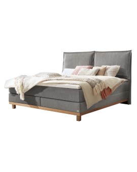 Teaser Foto HASENA Boxspringbett Zamora mit Kissen grey Holz Eiche bright 200x200