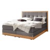 HASENA Stauraum Boxspringbett Alba grey Holz Eiche bright 160x200
