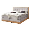 HASENA Stauraum Boxspringbett Alba light grey Holz Eiche bright 180x200