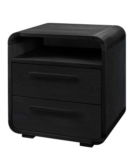 Teaser Foto HASENA Nachttisch Presley mit zwei Schubladen und Fach Eiche graphit