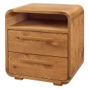 HASENA Nachttisch Presley mit zwei Schubladen und Fach Wildeiche