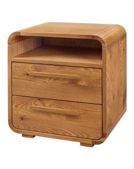 Teaser Foto HASENA Nachttisch Presley mit zwei Schubladen und Fach Wildeiche