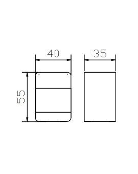 Teaser Foto HASENA Metallnachttisch Austin mit zwei Fächern schwarz