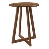 HASENA Runder Nachttisch Roy mit Kreuzfuß Ø 42 cm Nussbaum