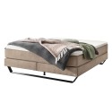 HASENA Raumspar Boxspringbett Julieta sand Fußkufe schwarz 180x200