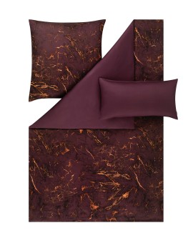 Teaser Foto ESTELLA Mako Satin Bettwäsche Raphael vino 135x200