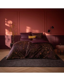 Teaser Foto ESTELLA Mako Satin Bettwäsche Raphael vino 135x200