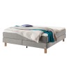 HASENA Raumspar Boxspringbett Carlota light grey Holz Eiche bright 180x200
