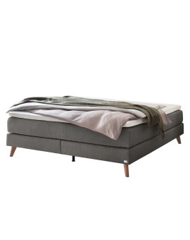 Teaser Foto HASENA Raumspar Boxspringbett Beatriz grey Holz Eiche bright 160x200