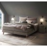 HASENA Raumspar Boxspringbett Beatriz grey Holz Eiche bright 140x200