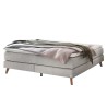 HASENA Raumspar Boxspringbett Beatriz light grey Holz Eiche bright 160x200