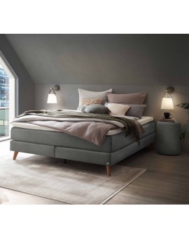 Teaser Foto HASENA Raumspar Boxspringbett Beatriz steel Holz Eiche bright 200x200