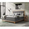 HASENA Boxspringbett Cecilia grey Holz Eiche bright 140x200