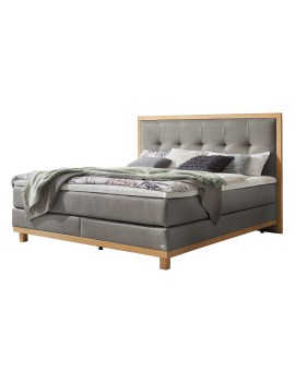 Teaser Foto HASENA Boxspringbett Cecilia steel Holz Eiche bright 180x200