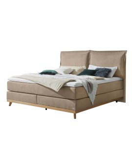 Teaser Foto HASENA Boxspringbett Imelda mit Kissen sand Holz Eiche bright 200x200