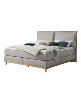 Teaser Foto HASENA Boxspringbett Imelda mit Kissen light grey Holz Eiche bright 200x200