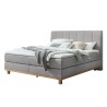 HASENA Boxspringbett Estela light grey Holz Eiche bright 200x200