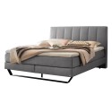 HASENA Boxspringbett Ambra grey Metallkufe schwarz 140x200