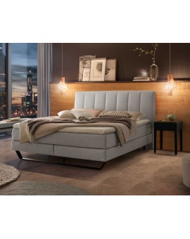 Teaser Foto HASENA Boxspringbett Ambra light grey Metallkufe schwarz 200x200