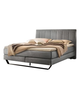 Teaser Foto HASENA Boxspringbett Ambra steel Metallkufe schwarz 180x200