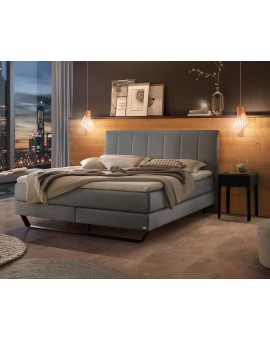 Teaser Foto HASENA Boxspringbett Ambra steel Metallkufe schwarz 180x200